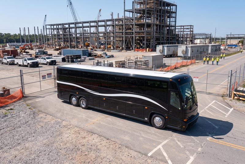 Construction Site Shuttle Bus Rentals in Southlake, TX